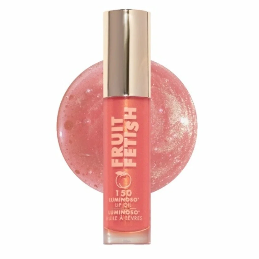 Milani Fruit Fetish Lip Oil 150 Luminoso 0.14oz Sheer Peach Shimmer